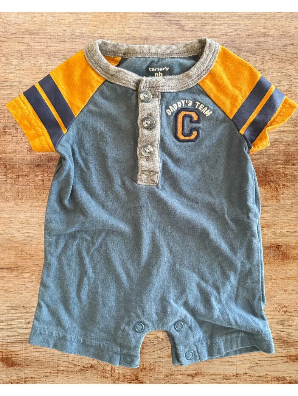 Carter's Daddy's Team Captain Newborn Romper 100% Cotton